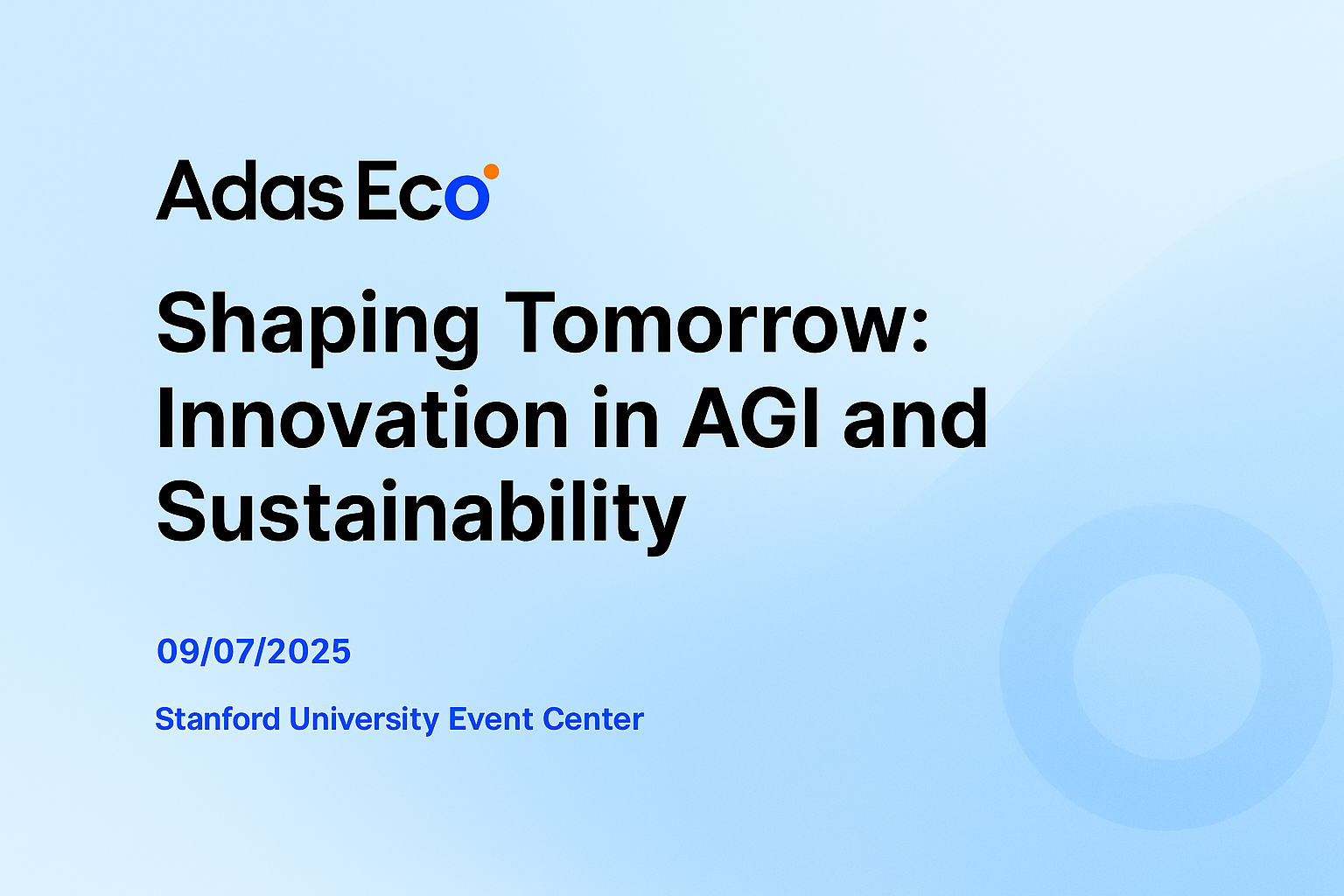 Innovation in AGI and Sustainability
